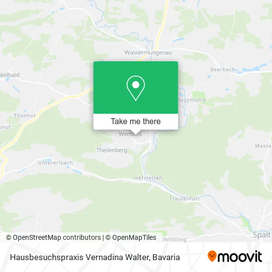 Карта Hausbesuchspraxis Vernadina Walter