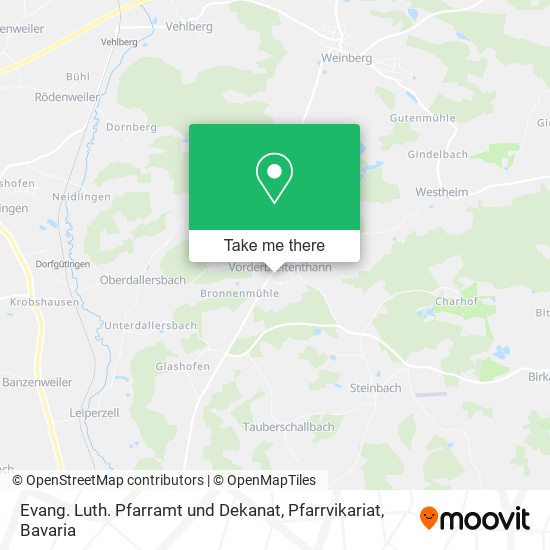 Evang. Luth. Pfarramt und Dekanat, Pfarrvikariat map