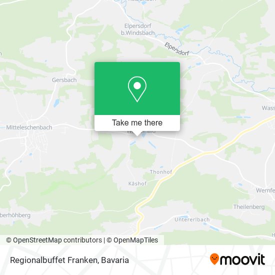 Regionalbuffet Franken map
