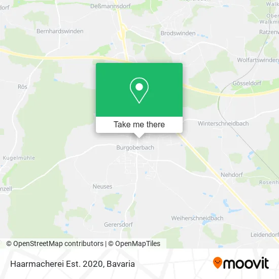 Карта Haarmacherei Est. 2020