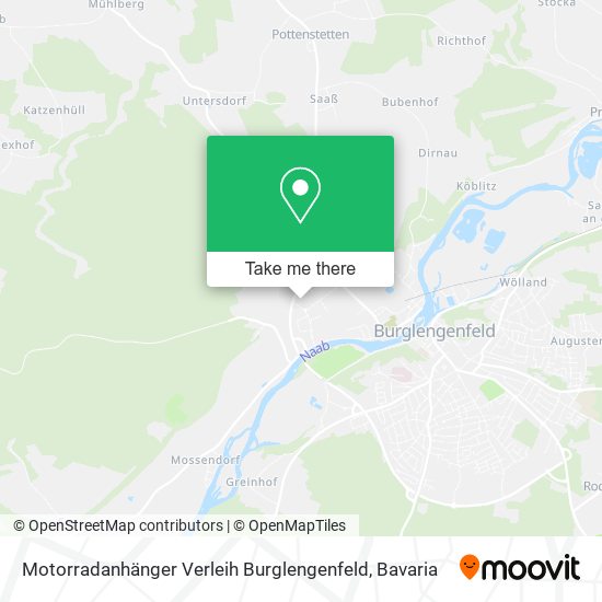 Карта Motorradanhänger Verleih Burglengenfeld