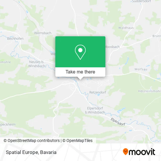 Карта Spatial Europe