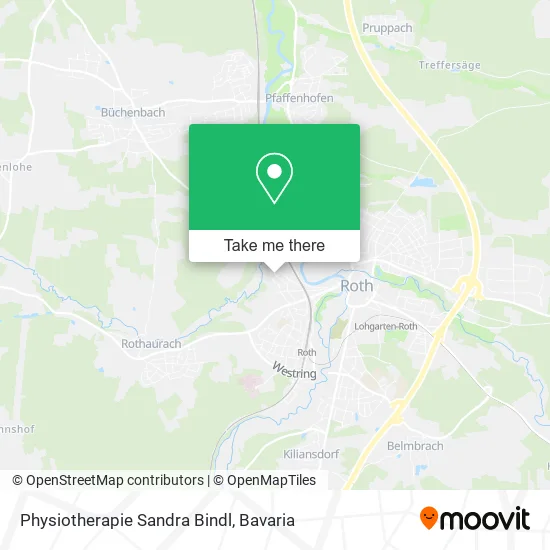 Карта Physiotherapie Sandra Bindl
