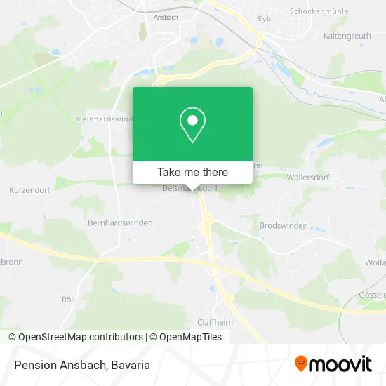 Карта Pension Ansbach