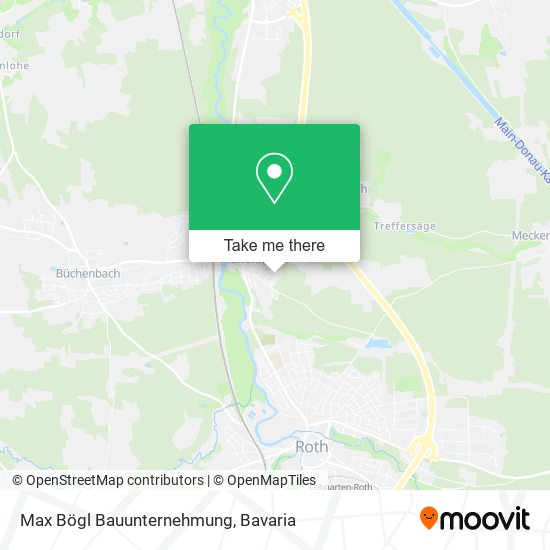 Max Bögl Bauunternehmung map