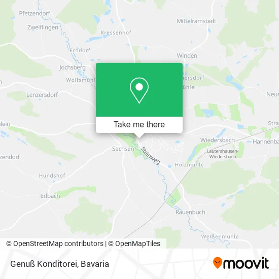 Карта Genuß Konditorei