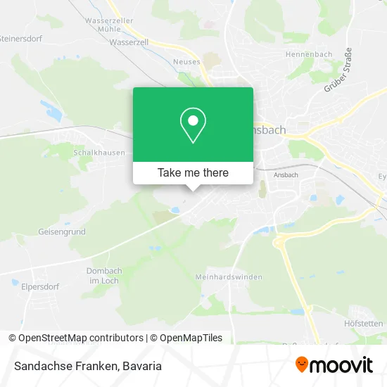 Карта Sandachse Franken