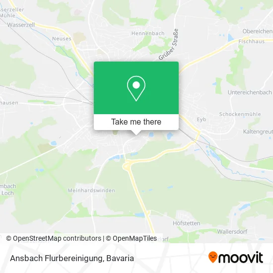 Карта Ansbach Flurbereinigung