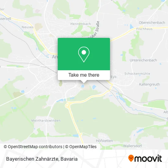 Карта Bayerischen Zahnärzte