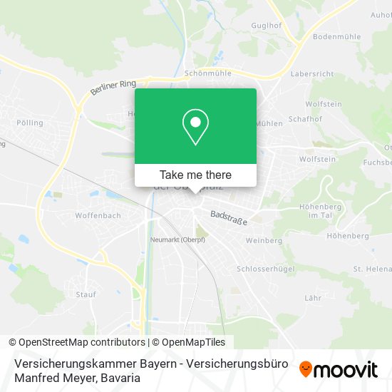 Versicherungskammer Bayern - Versicherungsbüro Manfred Meyer map