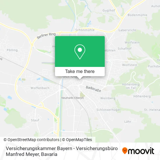 Карта Versicherungskammer Bayern - Versicherungsbüro Manfred Meyer