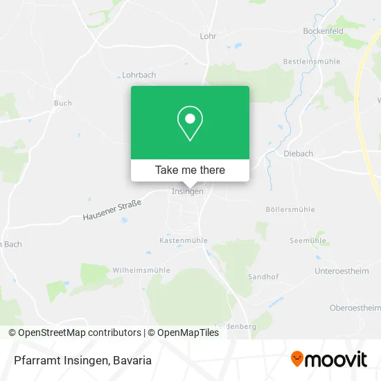 Карта Pfarramt Insingen