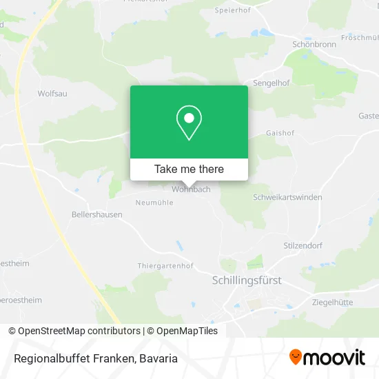 Карта Regionalbuffet Franken
