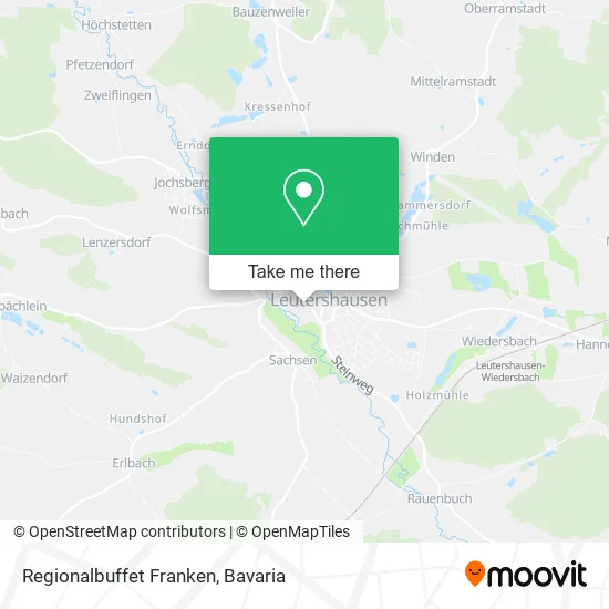 Карта Regionalbuffet Franken