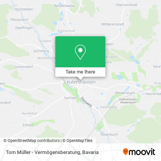 Tom Müller - Vermögensberatung map