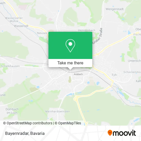 Карта Bayernradar