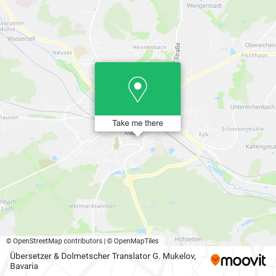 Карта Übersetzer & Dolmetscher Translator G. Mukelov