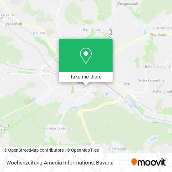 Wochenzeitung Amedia Informations map