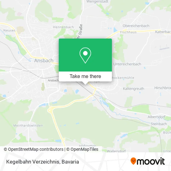 Карта Kegelbahn Verzeichnis