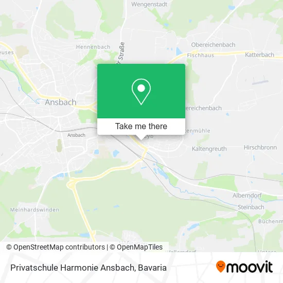 Карта Privatschule Harmonie Ansbach