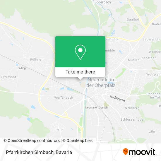 Карта Pfarrkirchen Simbach