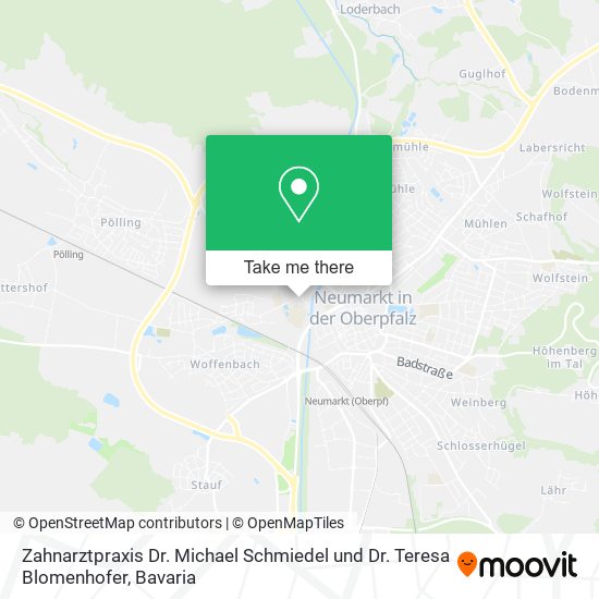 Zahnarztpraxis Dr. Michael Schmiedel und Dr. Teresa Blomenhofer map