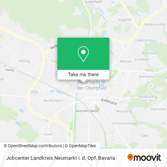 Карта Jobcenter Landkreis Neumarkt i. d. Opf