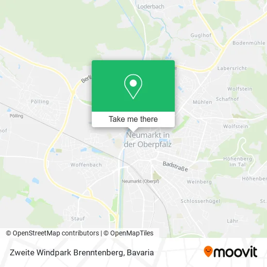 Карта Zweite Windpark Brenntenberg