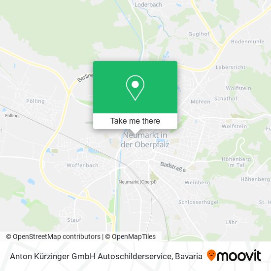 Anton Kürzinger GmbH Autoschilderservice map