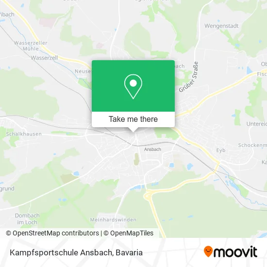Карта Kampfsportschule Ansbach