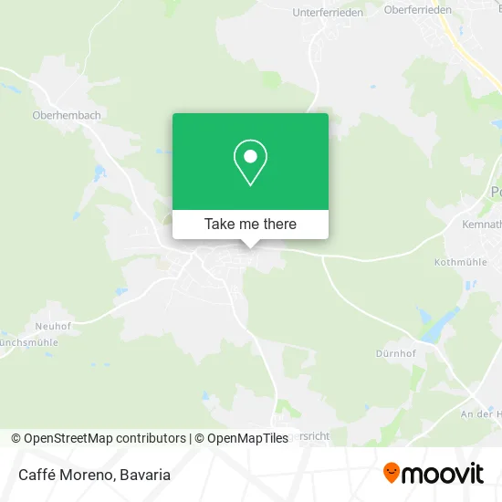 Карта Caffé Moreno