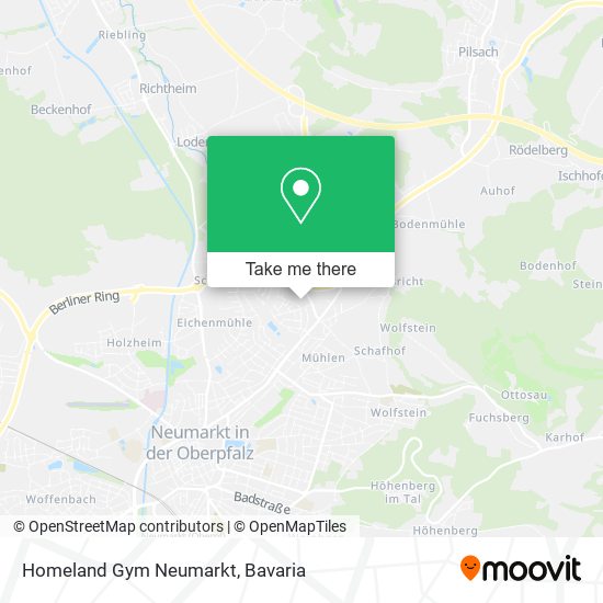 Homeland Gym Neumarkt map