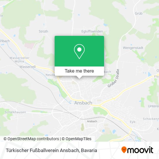 Türkischer Fußballverein Ansbach map