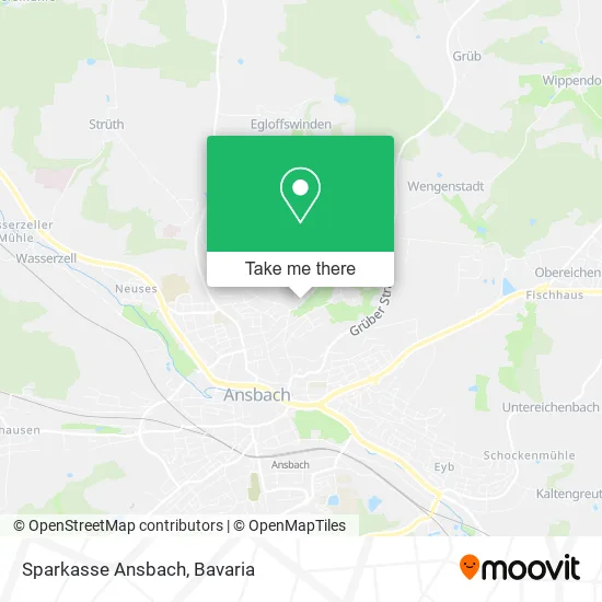 Карта Sparkasse Ansbach
