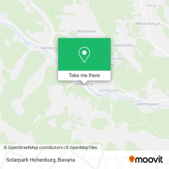 Solarpark Hohenburg map