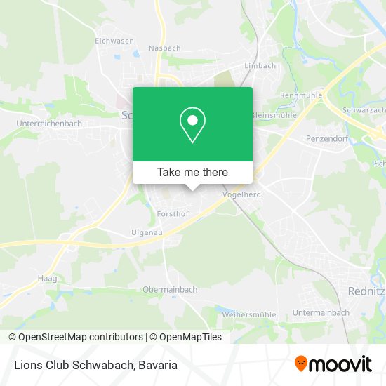 Карта Lions Club Schwabach