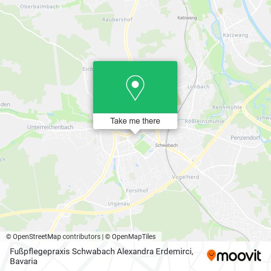 Fußpflegepraxis Schwabach Alexandra Erdemirci map