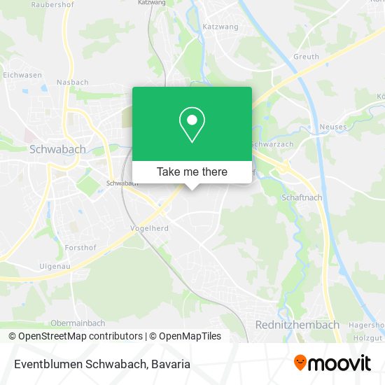Карта Eventblumen Schwabach