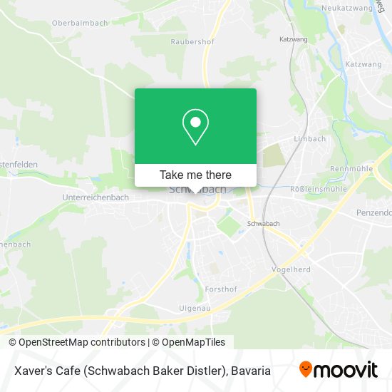 Xaver's Cafe (Schwabach Baker Distler) map