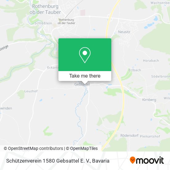 Schützenverein 1580 Gebsattel E. V. map