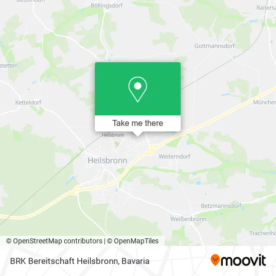 Карта BRK Bereitschaft Heilsbronn