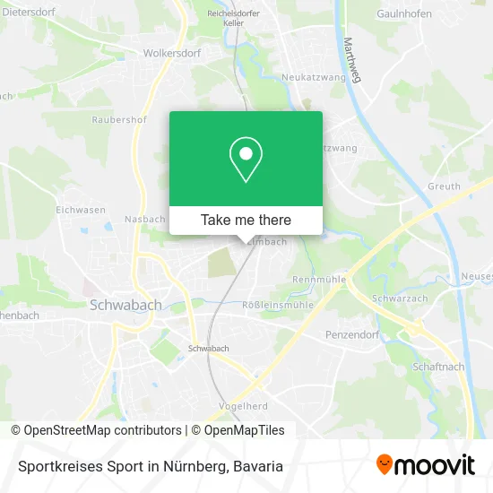 Карта Sportkreises Sport in Nürnberg