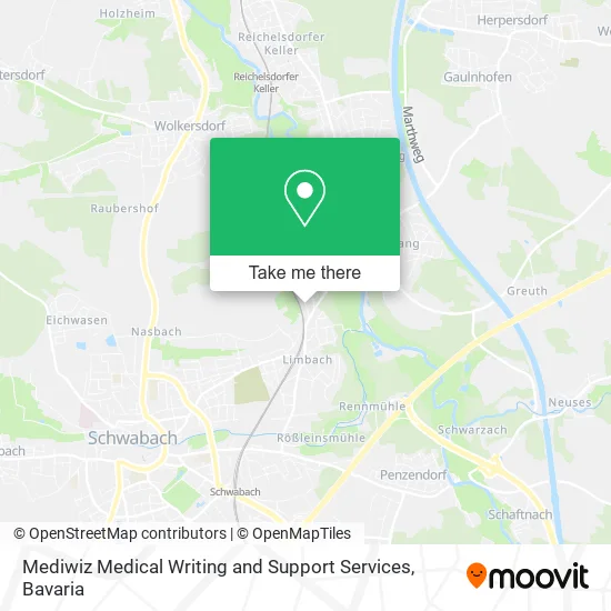 Карта Mediwiz Medical Writing and Support Services