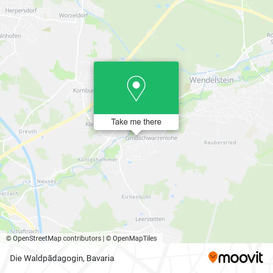 Карта Die Waldpãdagogin