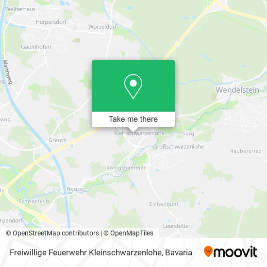 Карта Freiwillige Feuerwehr Kleinschwarzenlohe