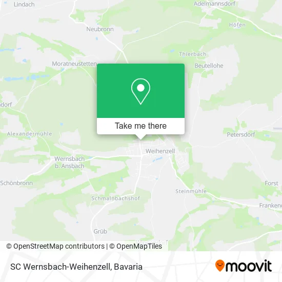 Карта SC Wernsbach-Weihenzell