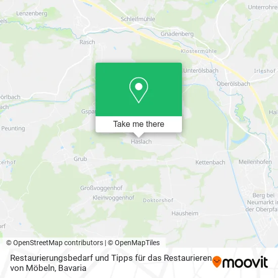 Карта Restaurierungsbedarf und Tipps für das Restaurieren von Möbeln