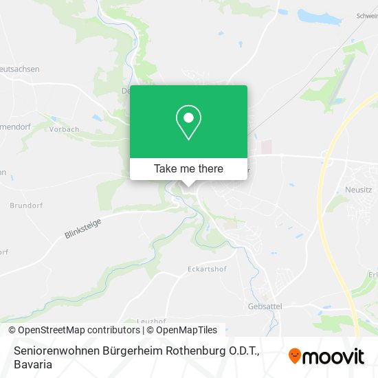 Карта Seniorenwohnen Bürgerheim Rothenburg O.D.T.