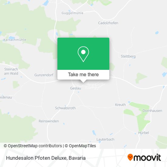 Hundesalon Pfoten Deluxe map