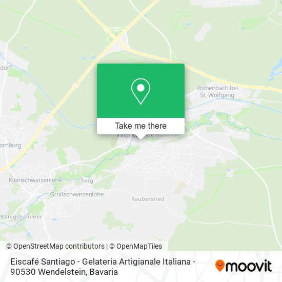 Eiscafé Santiago - Gelateria Artigianale Italiana - 90530 Wendelstein map